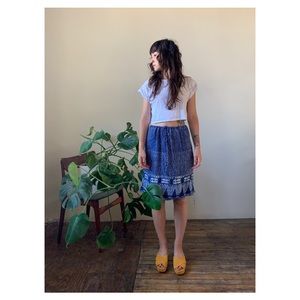 🔥3 for $20 - Rayon Indigo Skirt